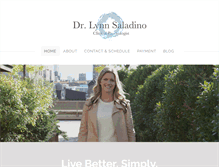 Tablet Screenshot of drlynnsaladino.com